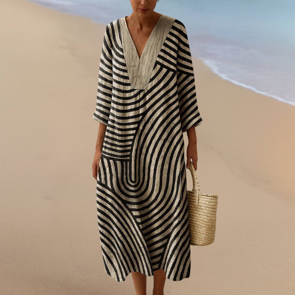 Amy™ | Flattering Long Sleeve Maxi Dress for Women