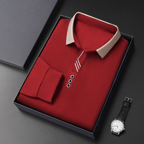 Callum™ | Smart Long Sleeve Polo Shirt for Men