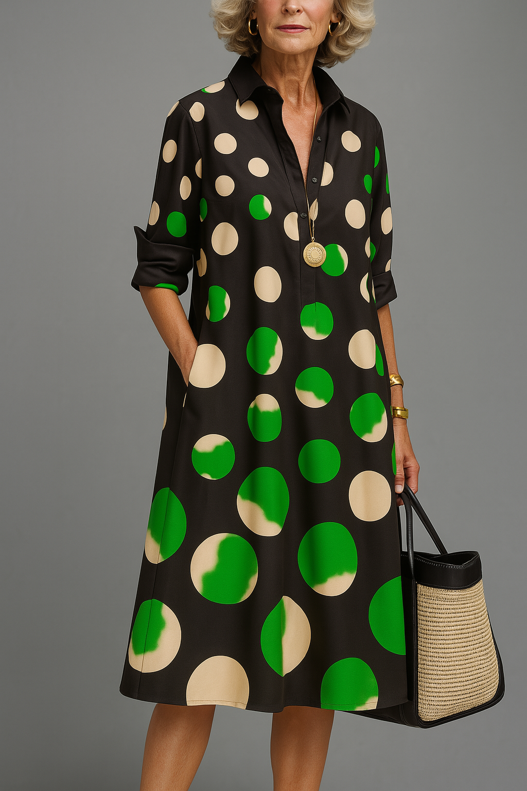 Daniela™ | Effortless Elegance Long Sleeve Midi Dress
