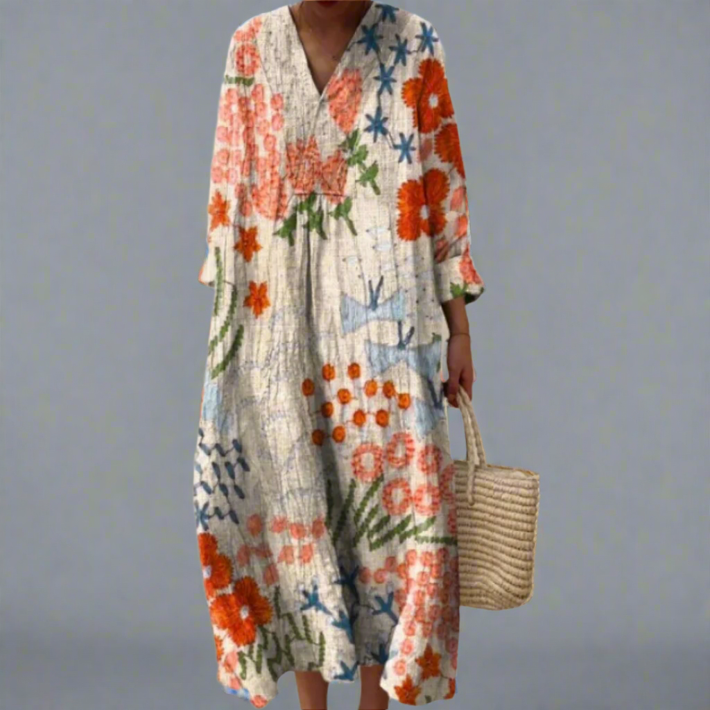 Eliza™ | Artistic Bohemian Maxi Dress for Women