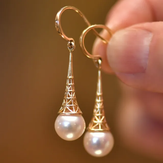 Ella™ | Elegant Vintage Pearl Earrings