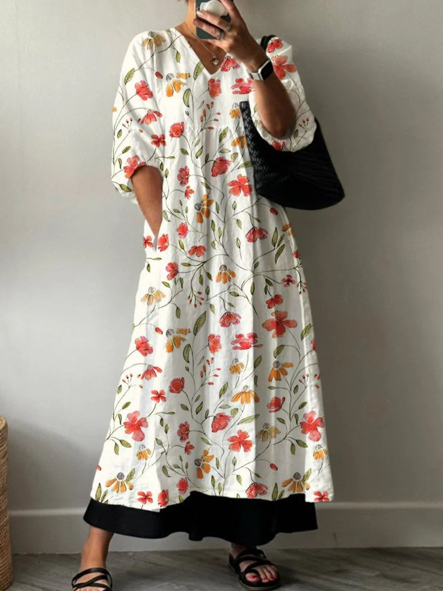 Ella™ | Relaxed Floral Print Summer Dress