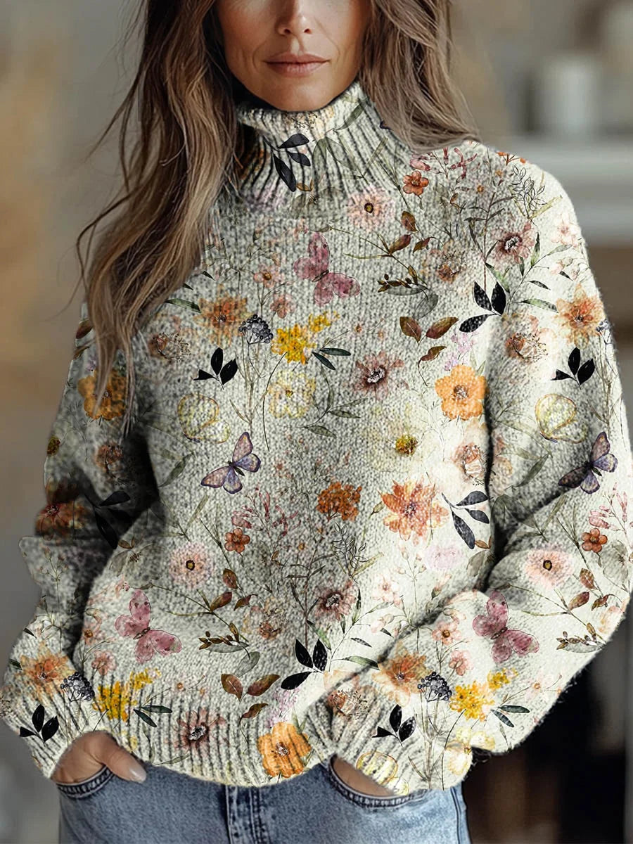 Enyssa - Autumn Glow Turtleneck Sweater