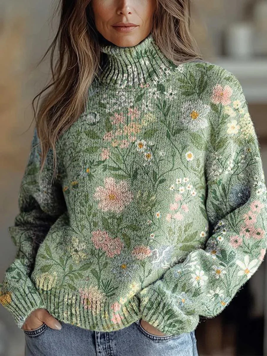 Galira - Autumn Glow Turtleneck Sweater