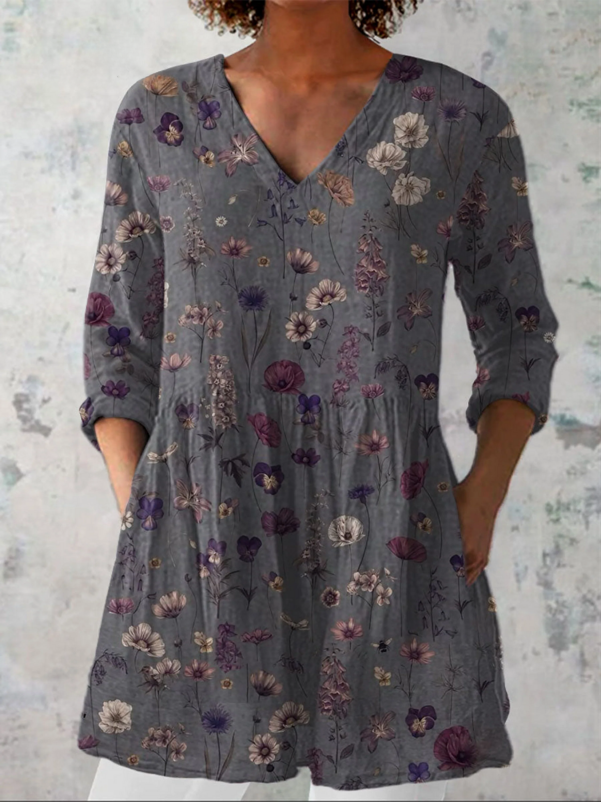Kassidy | Long V-Neck Shirt