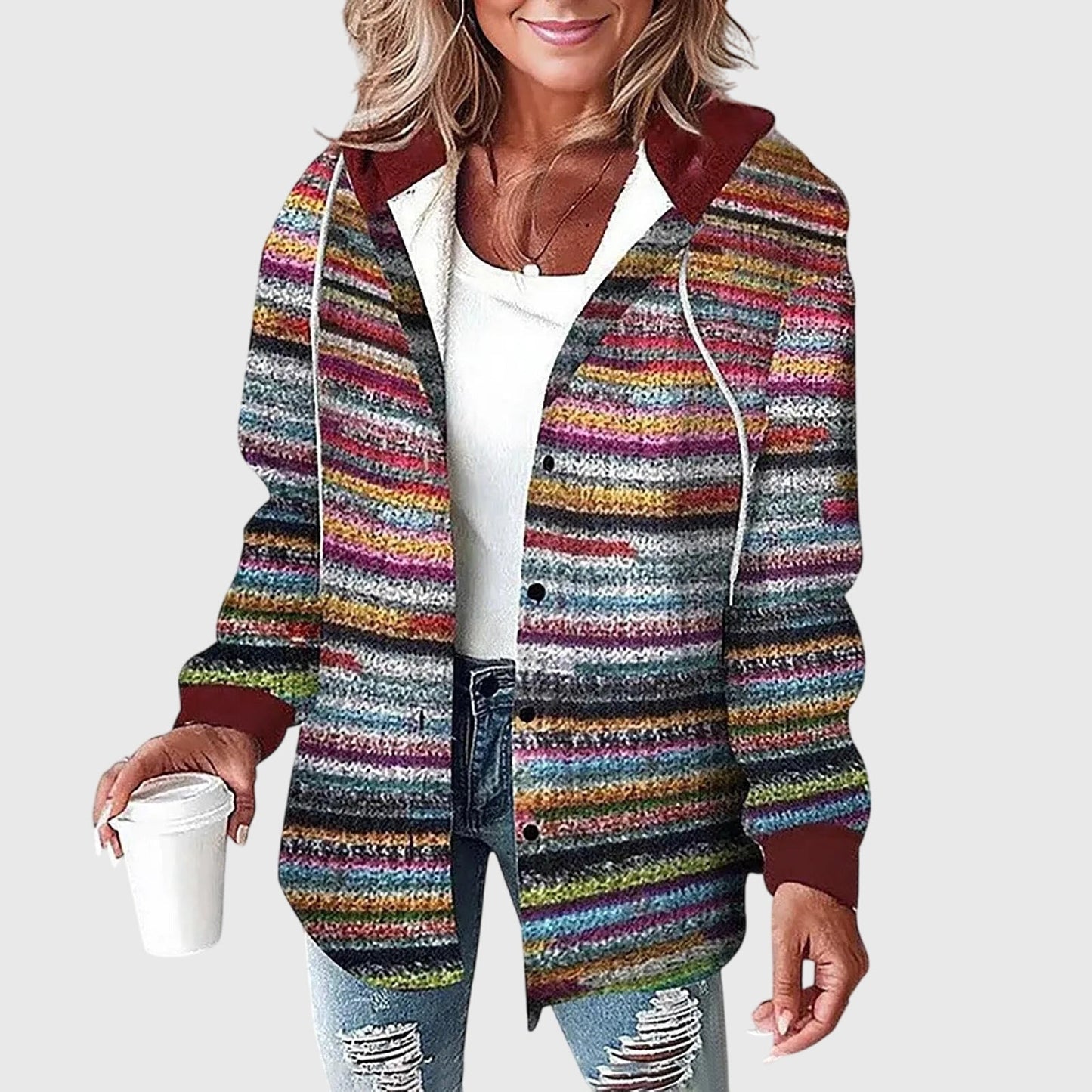 Martina™ | Women's Mesh Button Placket Jacket 5