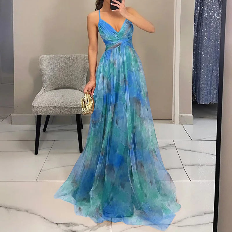 Variant image for Floral Maxi Dress for Women - Elegant Design & Comfortable Fit-24