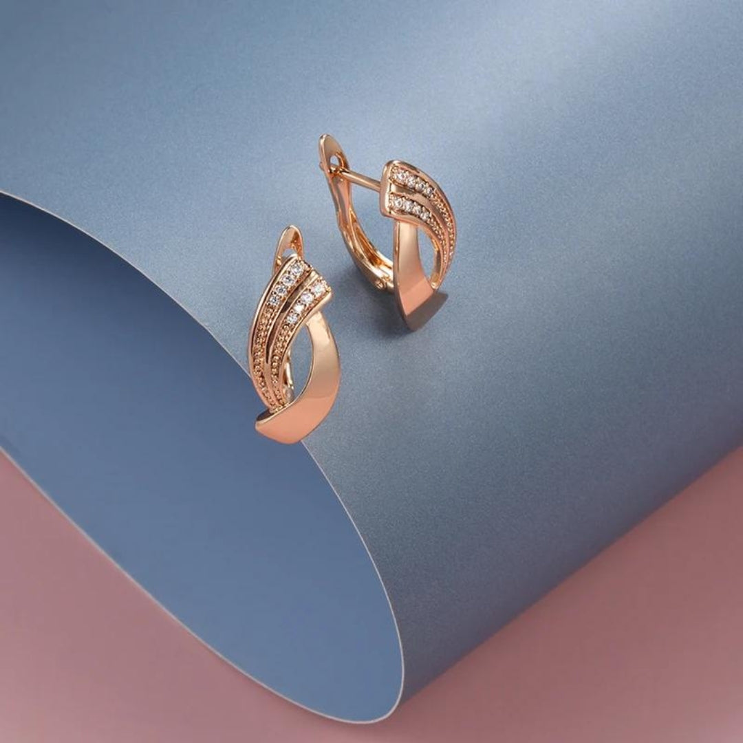 Sophia™ | Hypoallergenic Gold Earrings for Women
