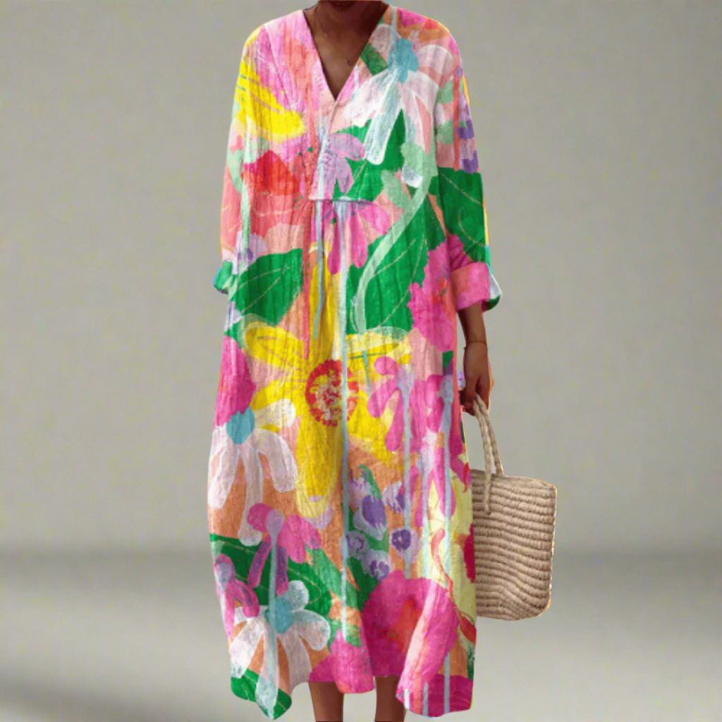 Tilly™ | Floral Long Sleeve Maxi Dress