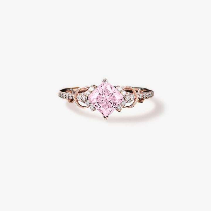 Breast Cancer Awareness- Cut Moissanite Ring