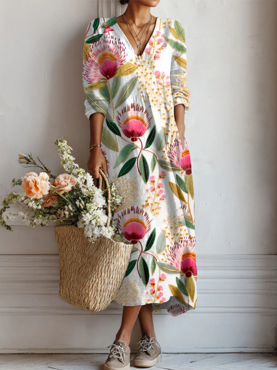 Emily™ | Elegant Floral Womens Dress