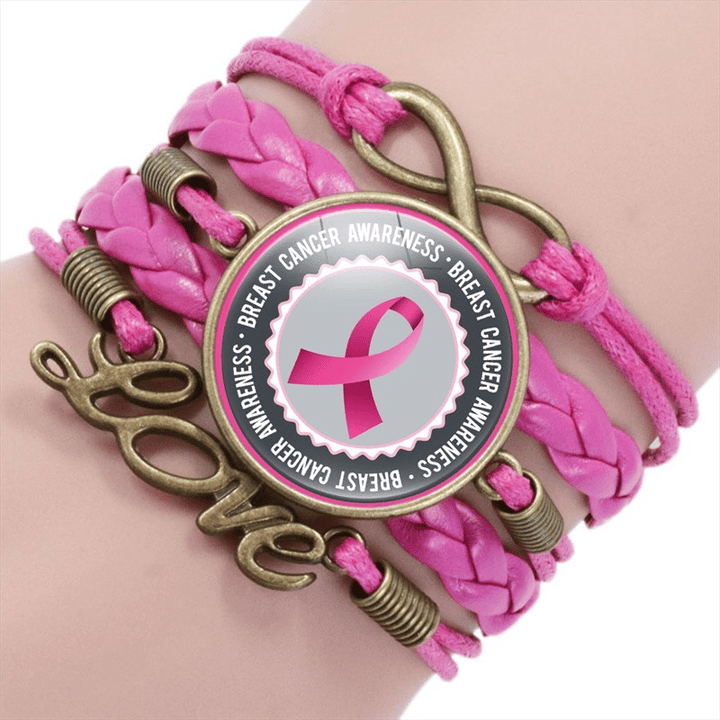 Alicia | Breast Cancer Awareness Women's Handmade Bracelet
