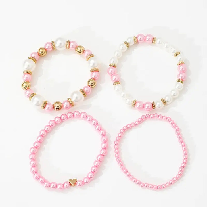 4 Piece Love Bracelet | Together against breast cancer