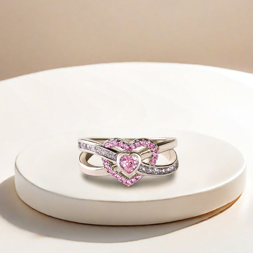 Awareness of breast cancer Infinite Love Ring