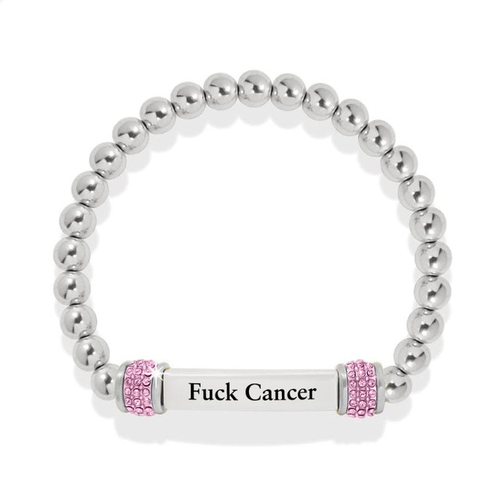 Raise Awareness Of Breast Cancer Pink Bead Bracelet