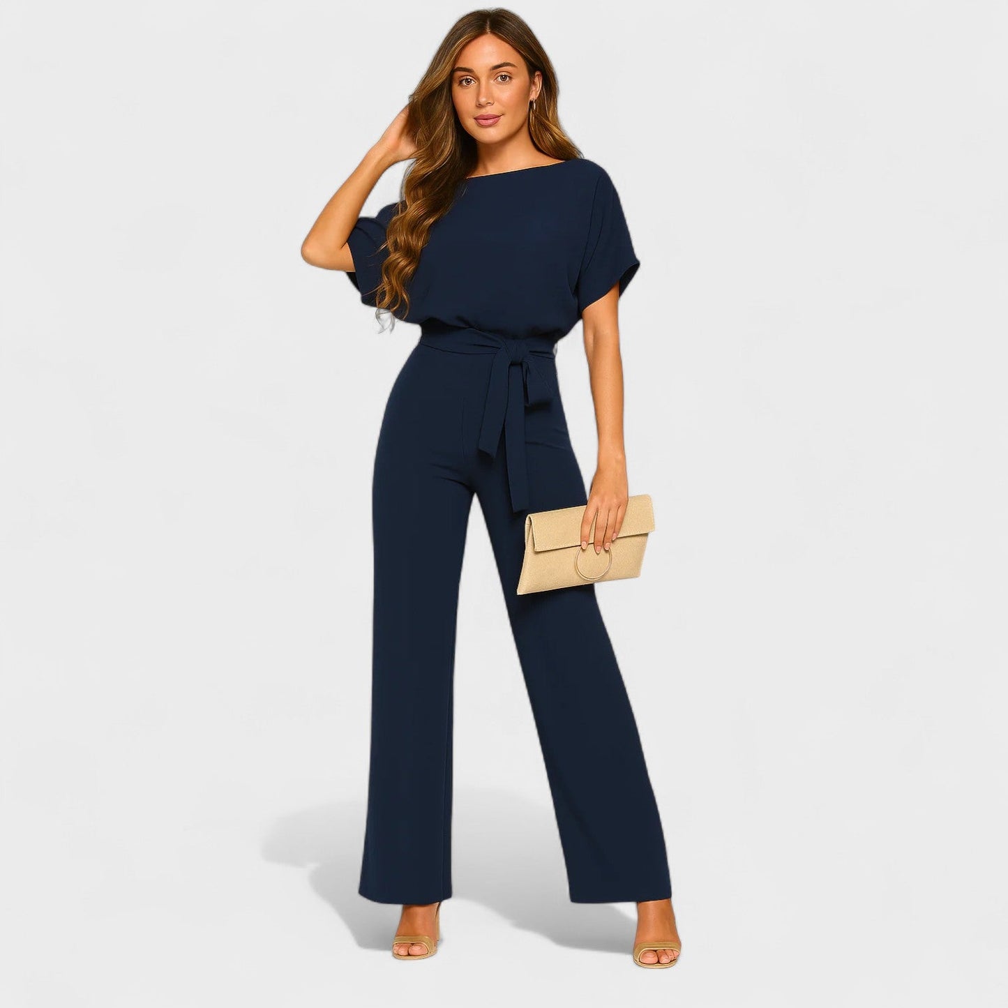 Variant image for White Jumpsuit for Women - Elegant & Versatile Spring Style-19
