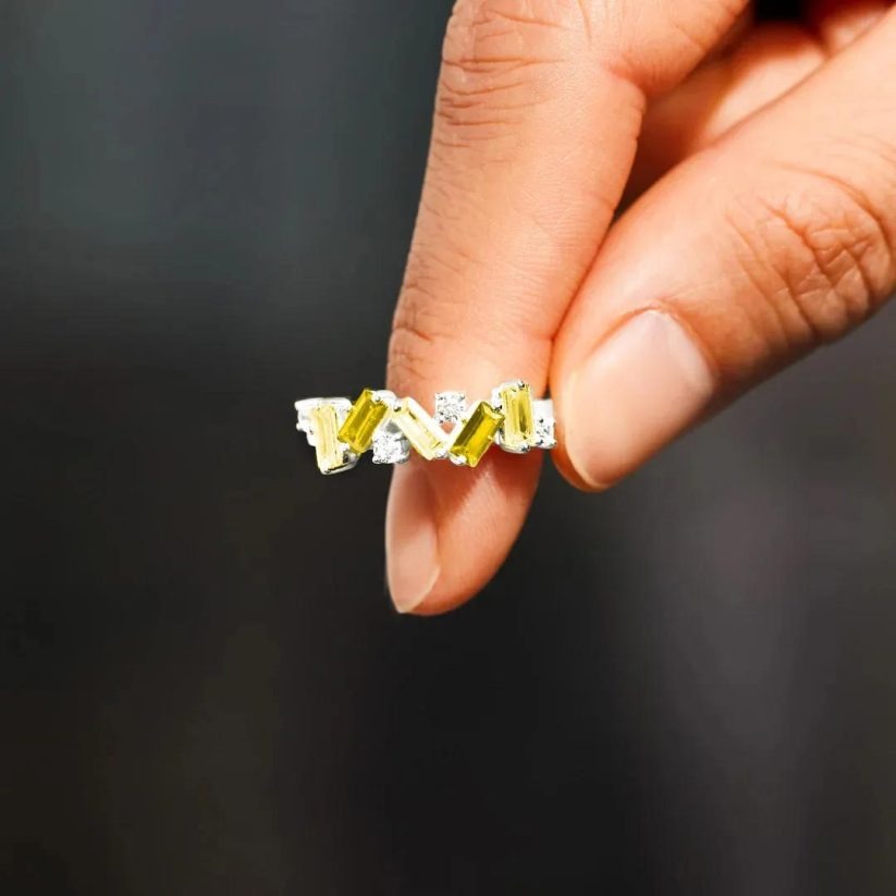 Childhood Cancer Awareness-diamond ring
