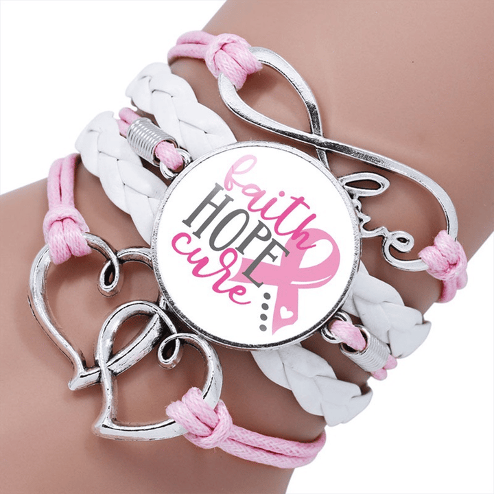 Alicia | Breast Cancer Awareness Women's Handmade Bracelet