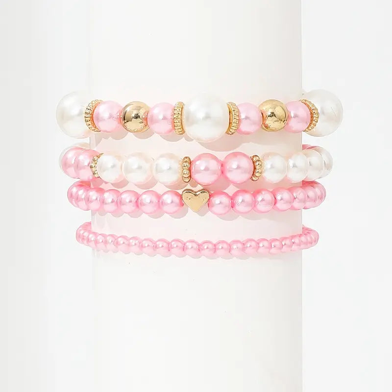 4 Piece Love Bracelet | Together against breast cancer