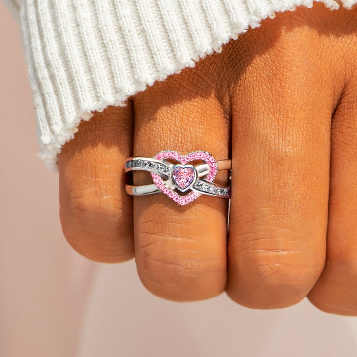 Awareness of breast cancer Infinite Love Ring