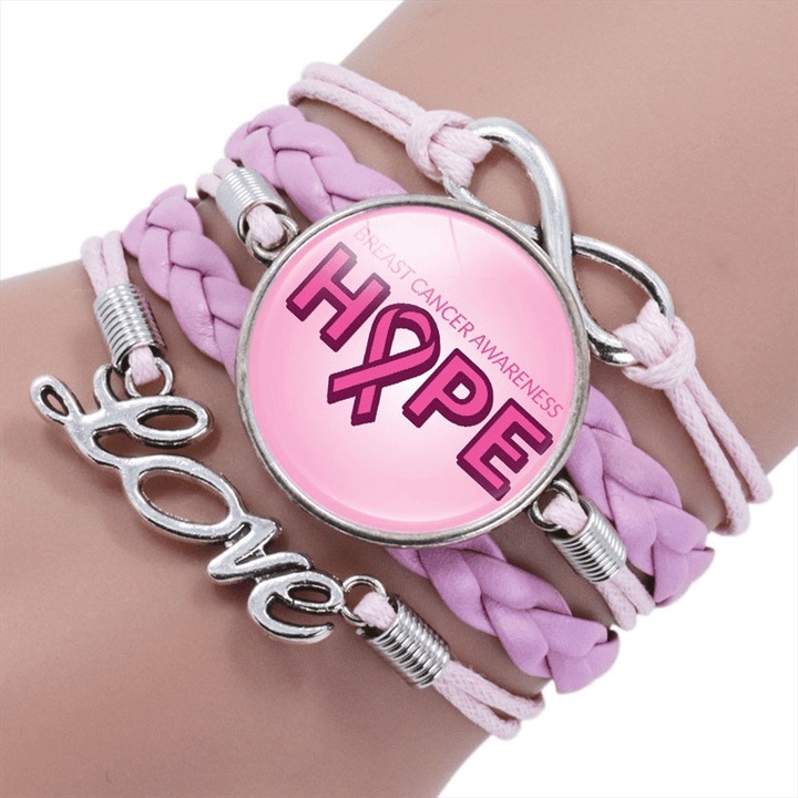 Alicia | Breast Cancer Awareness Women's Handmade Bracelet