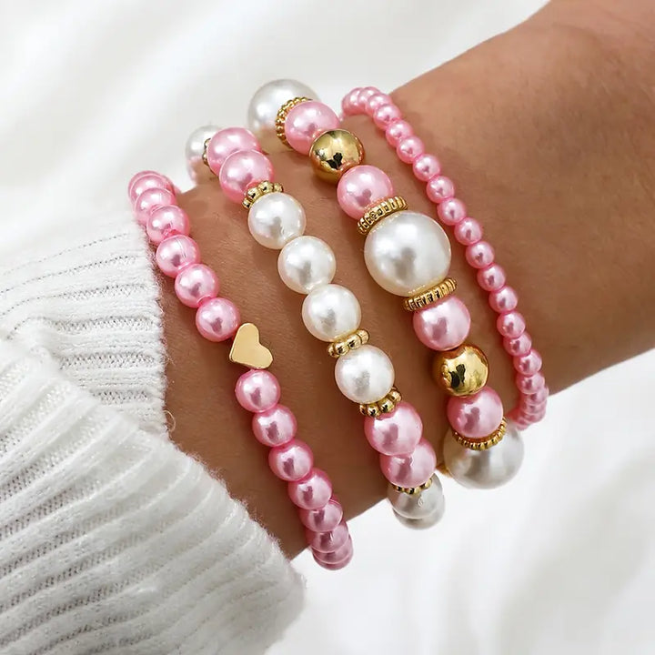 4 Piece Love Bracelet | Together against breast cancer