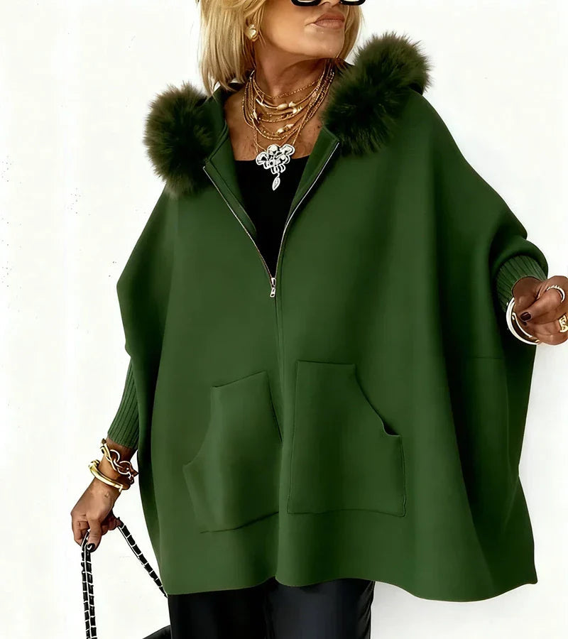ARABELLE™ | Casual Hooded Coat with Fur Collar 4