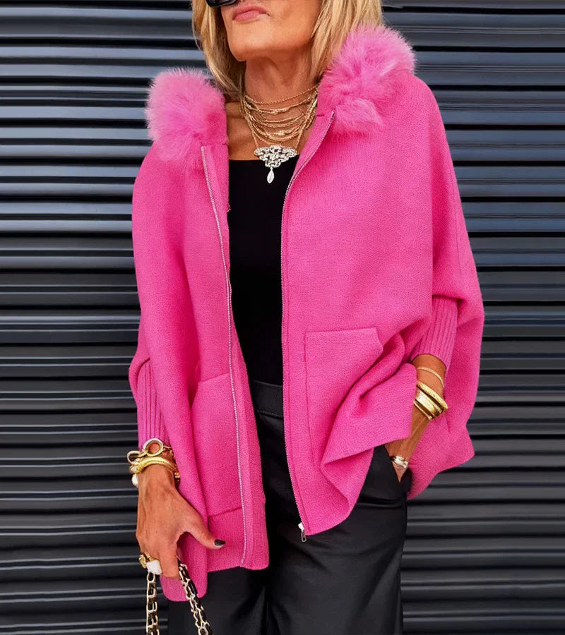 ARABELLE™ | Casual Hooded Coat with Fur Collar 7