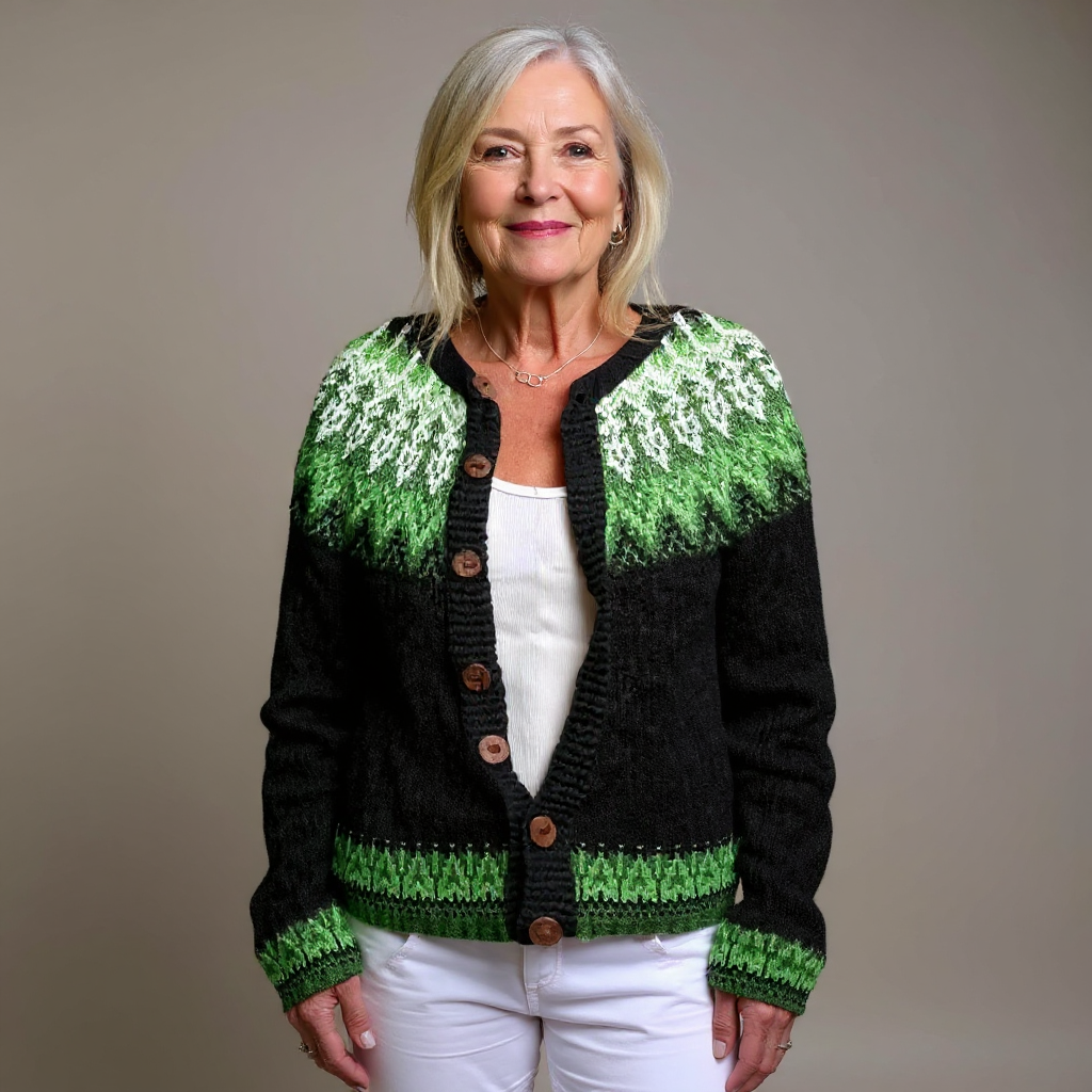 Adrienne | Vintage Icelandic Wool Cardigan 1
