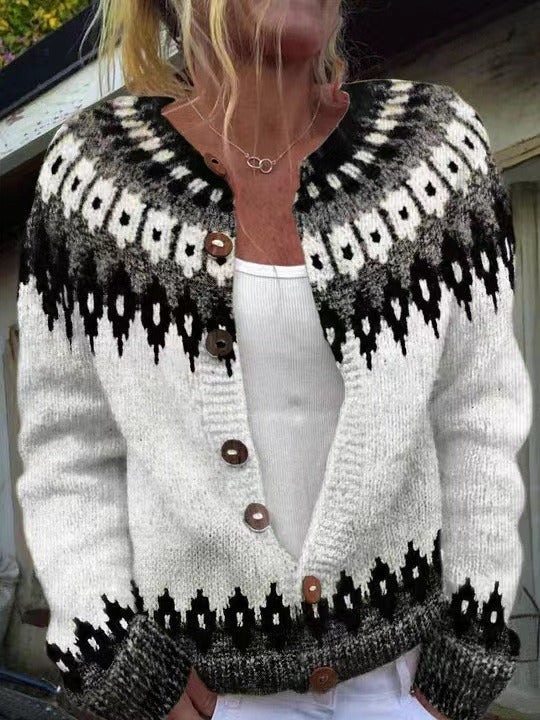 Alexa | Vintage Icelandic Wool Cardigan 0