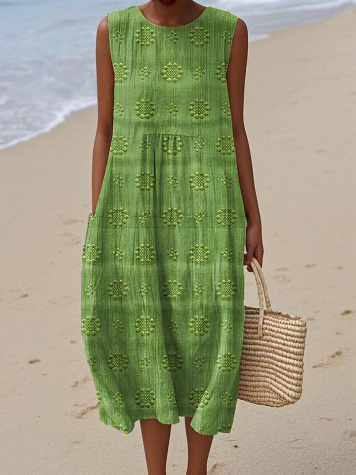 Alexandra™ | Elegant Floral Midi Dress for Women