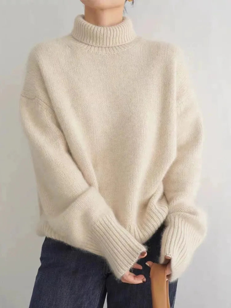 Amaya | Luxe Cashmere Turtleneck Sweater 0