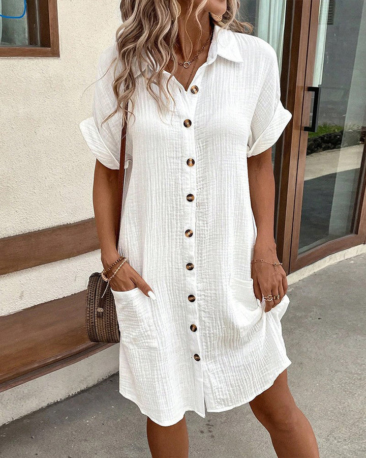 Amelia™ | Flattering Shirt Dress