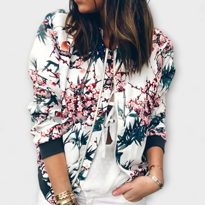Andreia™ | Stylish Floral Bomber Jacket for Women