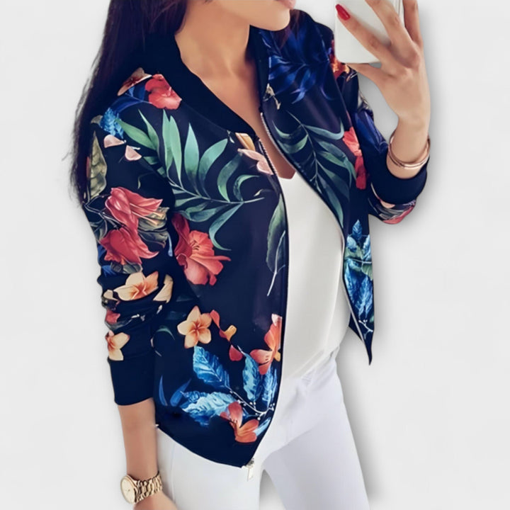 Andreia™ | Stylish Floral Bomber Jacket for Women