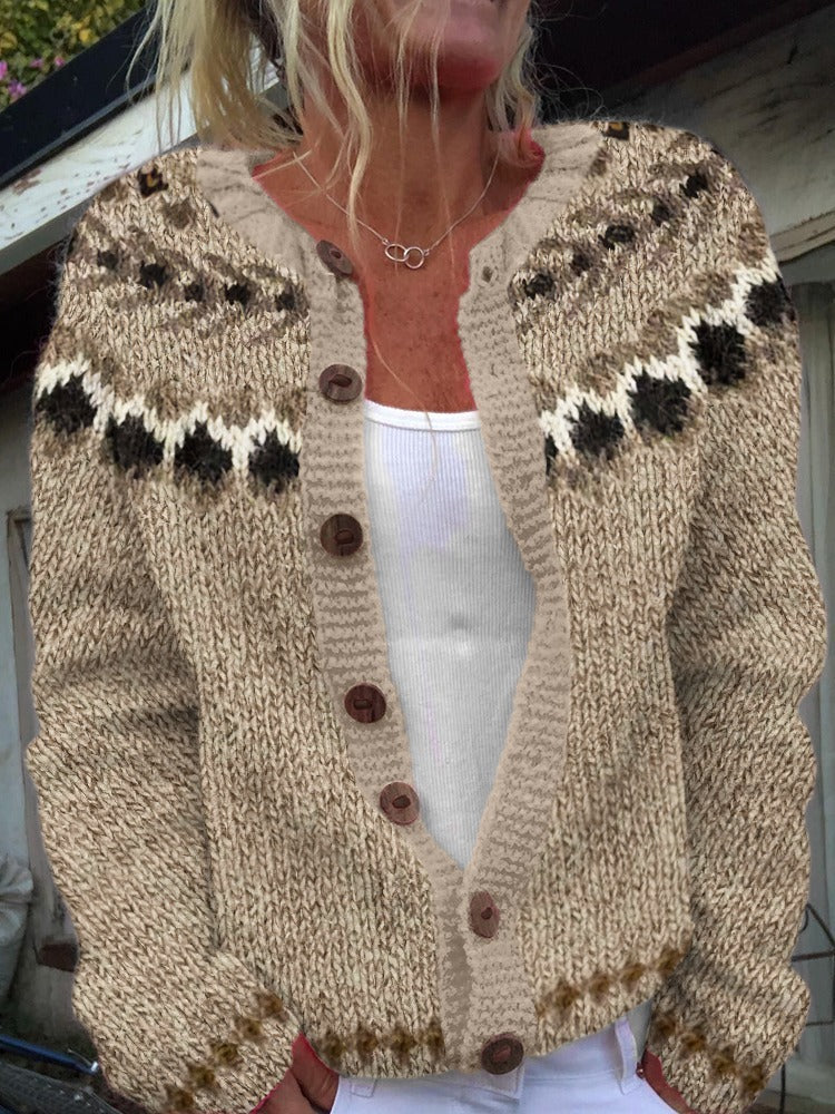Aubree | Vintage Icelandic Wool Cardigan 0