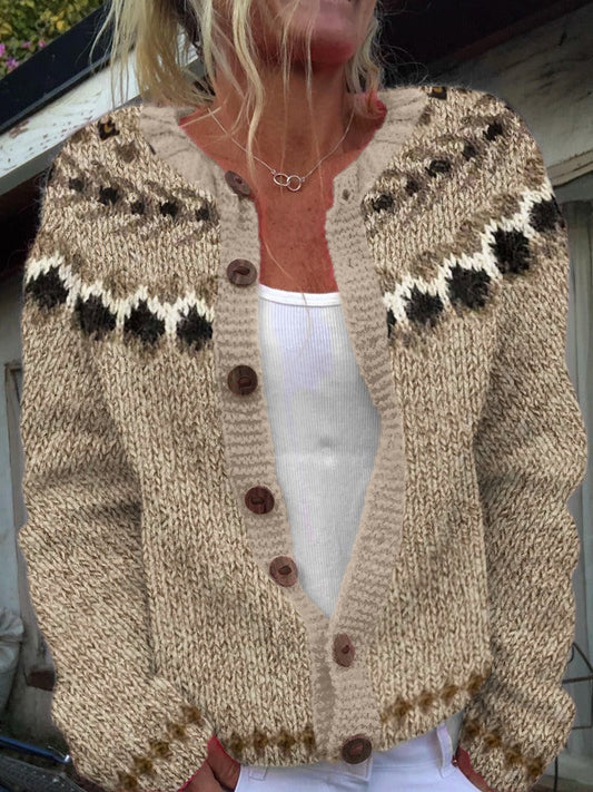 Aubree | Vintage Icelandic Wool Cardigan 0