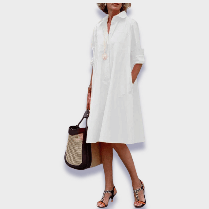 Audrey™ | Effortless White Summer Dress