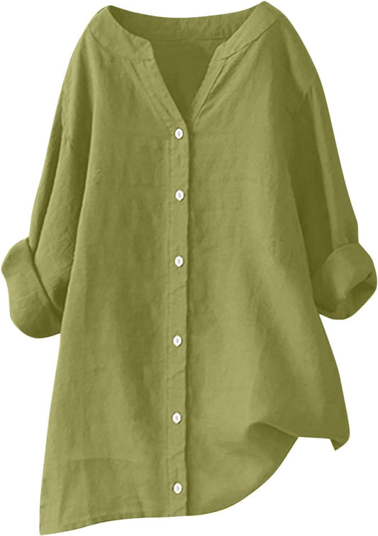 Aurélie | Flowy Long Sleeve Shirt 0