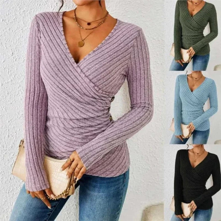 Aurora™ | Flattering Long Sleeve Top for Women