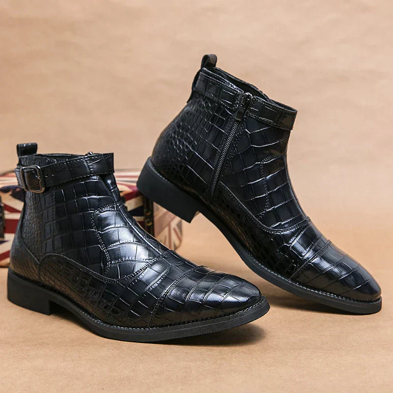 Baron | Leather Boots with Buckle 2