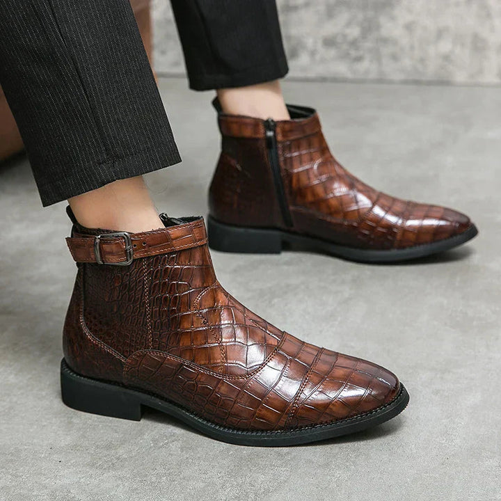 Baron | Leather Boots with Buckle 3
