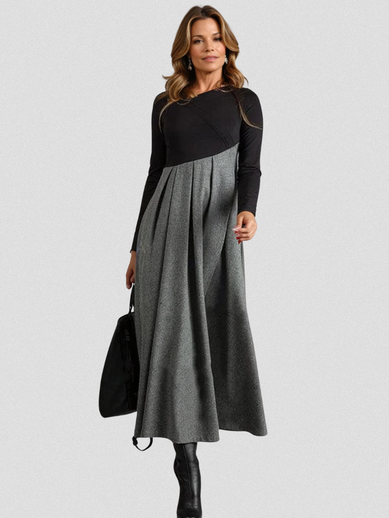 Bianca | Two-Tone Maxi Dress