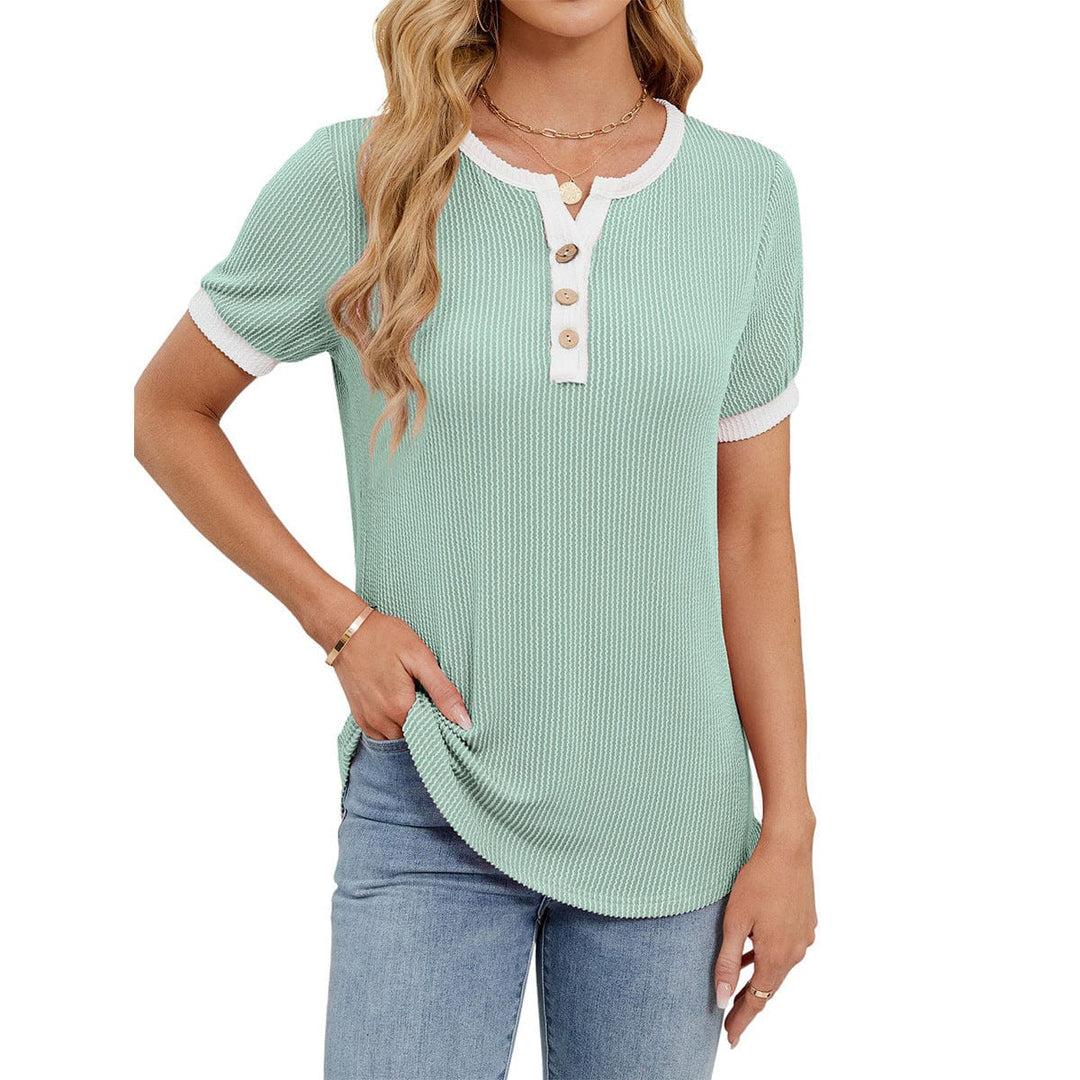 Callie™ | Vintage-Inspired Henley Tee