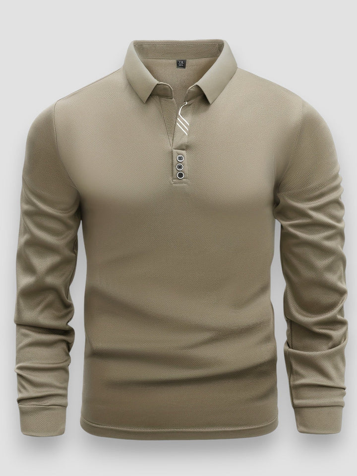 Callum™ | Smart Long Sleeve Polo Shirt for Men