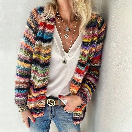 Catherine | Cozy Multicolor Cardigan 0