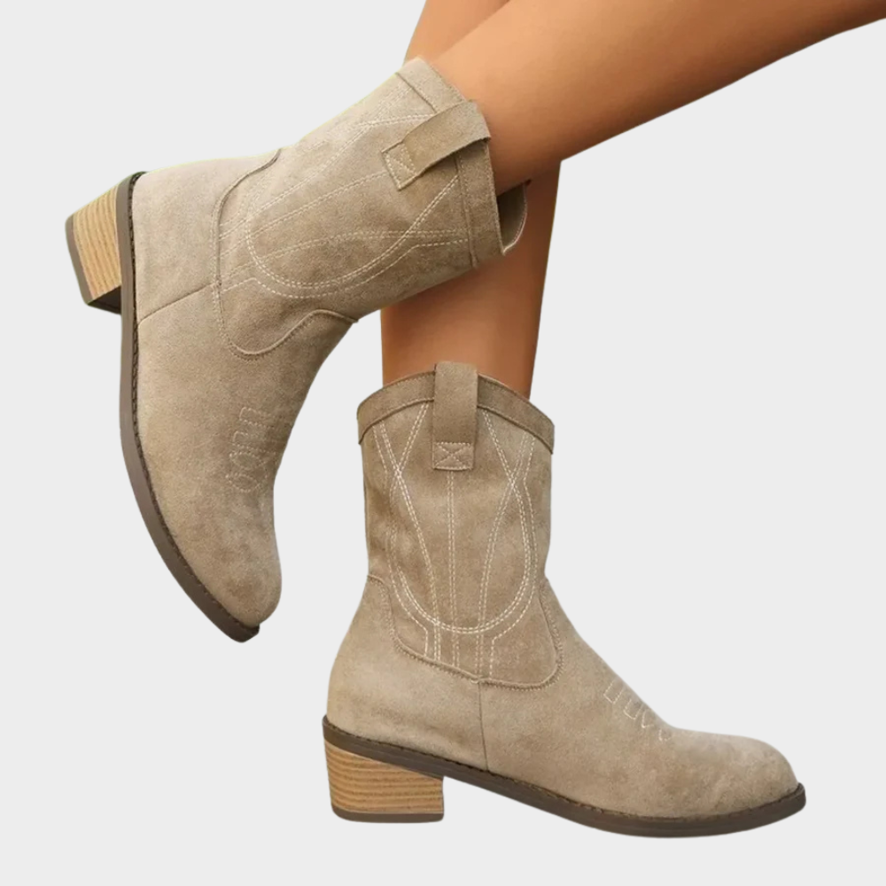 Chandler | Cowboy -Style Ankle Boots 0