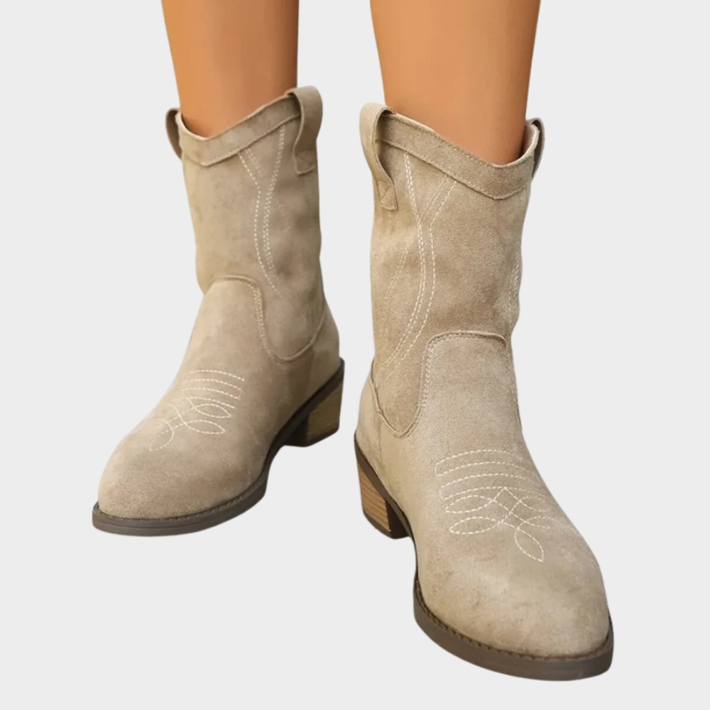 Chandler | Cowboy -Style Ankle Boots 1