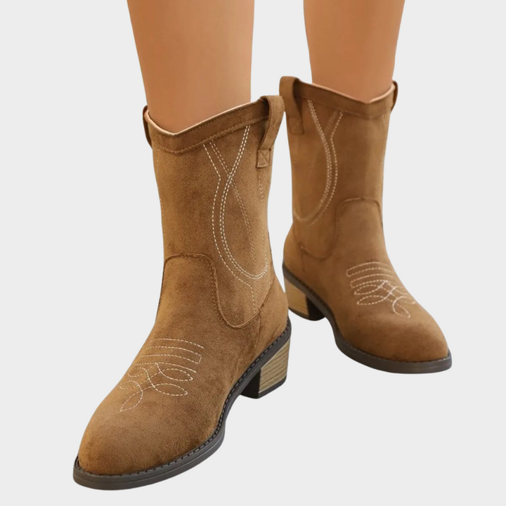 Chandler | Cowboy -Style Ankle Boots 2