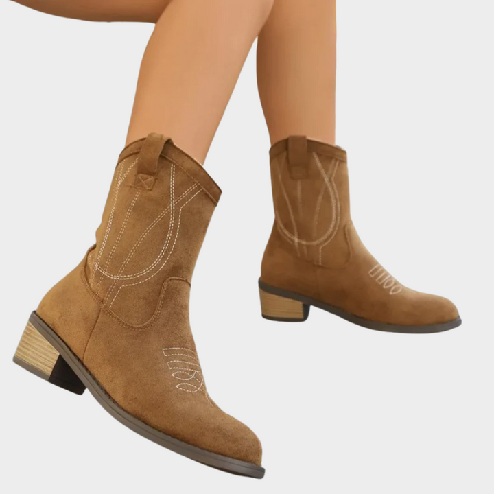 Chandler | Cowboy -Style Ankle Boots 4